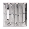 Silver-stainless-steel-vertical-striped-metal-mosaic-tile-front-view Silver Long Subway Stainless Steel Groutless Mosaic Tile