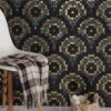 Metal and Natural Marble Pixel Mosaic Tiles