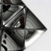 black-3d-shaped-wall-tiles-close-up Contemporary Black 3D Glossy Stainless Steel Mosaic Shaped Wall Tile – 12 x 12 in