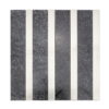 Black Electroplated Stone Metal Tile with Silver Stainless Steel Strips