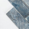 blue-art-print-glass-subway-tile-angled-detail Blue Glass Subway Backsplash Tile For Vanity Feature Wall