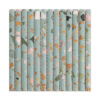 Blue Green Terrazzo Fluted Tile  Fresh Wall Mosaic