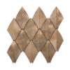 Vintage Brushed Antique Copper Leaf Shape Aluminum Wall Tile