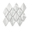 Modern Brushed Silver Leaf Shape Aluminum Wall Tile