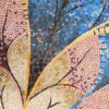 close-up-blue-pink-cream-glass-mosaic-mural Blue Floral Glass Mosaic Mural Tile for Artistic Feature Walls
