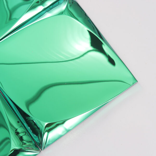 3D Square Stainless Steel Green Mirror Wall Tile