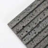 close-up-gray-lava-stone-linear-mosaic-tile-corner Gray Lava Stone Linear Mosaic Wall Tile – Modern Textured Stone Design