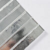 Modern Silver Metallic Linear Glass Strip Tile