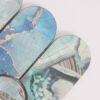 corner-close-up-of-blue-marble-texture-aluminum-tiles Blue Long Fish Scale Aluminum Mosaic Wall Tile for Decorative Backdrop
