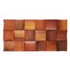 Curved Wave Pattern 3D Wood Mosaic Tile Panel