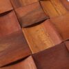 Curved Wave Pattern 3D Wood Mosaic Tile Panel
