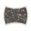 Dark Brown Irregular Broken Marble Mosaic Tile with White Border
