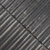 Retro Deep Brown Rounded Fluted Marble Mosaic Fireplace Wall Tile