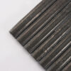 Retro Deep Brown Rounded Fluted Marble Mosaic Fireplace Wall Tile