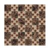 dark-brown-veined-amber-cream-glass-mosaic-front Dark Brown Veined Mosaic Tile With Amber Cream Glass Square For Bar Backsplash
