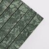 Stacked Indian Green Marble Fluted Tile Wall Mosaic for Luxury Interior Design
