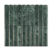 Dark Green Marble Wide Curved Strip Tile