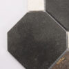 Dark Brown Octagon Marble Mosaic Tile with White Dot Inserts