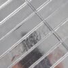 Modern Silver Metallic Linear Glass Strip Tile