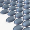 glossy-blue-gray-oval-glass-mosaic-detail Glossy Blue Oval Glass Mosaic Tile