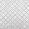 glossy-pearl-white-square-mosaic-tile-texture-detail Pearlescent White Square Glass Pool Tile Waterline Spa and Shower Walls Mosaic