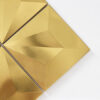Gold 3D Pyramid Square Metal Mosaic Wall Tile