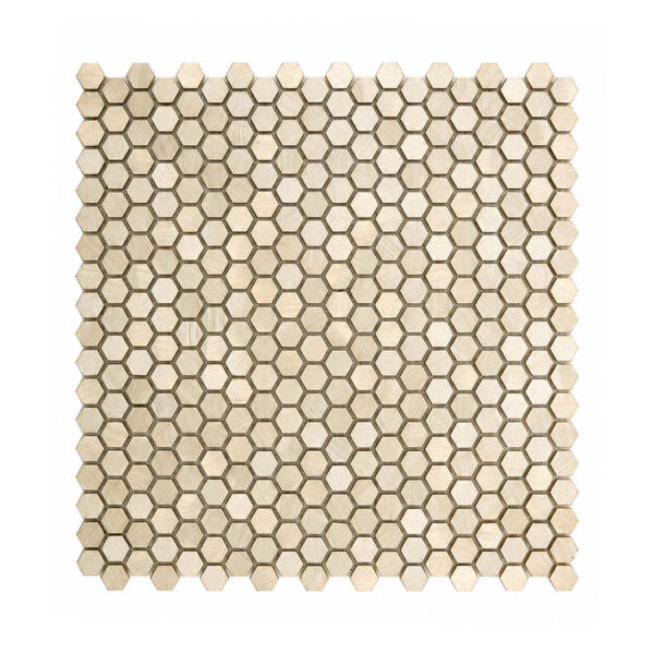 Mini Gold Hexagon Aluminum Wall Tile