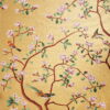 golden-flower-bird-mosaic-full-artwork Handmade Golden Flower Bird Mosaic Mural Tile for Luxury Living Room Wall Decor