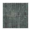 India Green Marble Stack Vertical Mosaic Shower Wall Tile