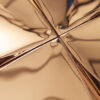 Rose Gold 3D Metal Wall Tile Stainless Steel Wall Decor