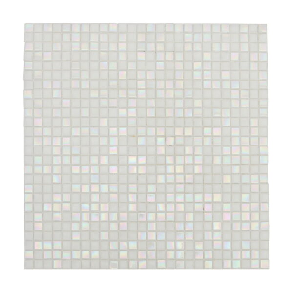 iridescent-white-small-glass-mosaic-tile-full-sheet-view Iridescent White Small Glass Square Mosaic Tile for Wall and Floor
