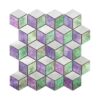 Lavender Green Hexagon Aluminum Mosaic Tile