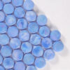 Light Blue Iridescent Round Glass Mosaic Pools, Showers and Backsplashes Tile