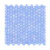 Light Blue Iridescent Round Glass Mosaic Pools, Showers and Backsplashes Tile