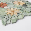 light-green-multicolor-floral-marble-mosaic-tile-thickness Light Green Multicolor Floral Marble Mosaic Bathroom Floor Tile