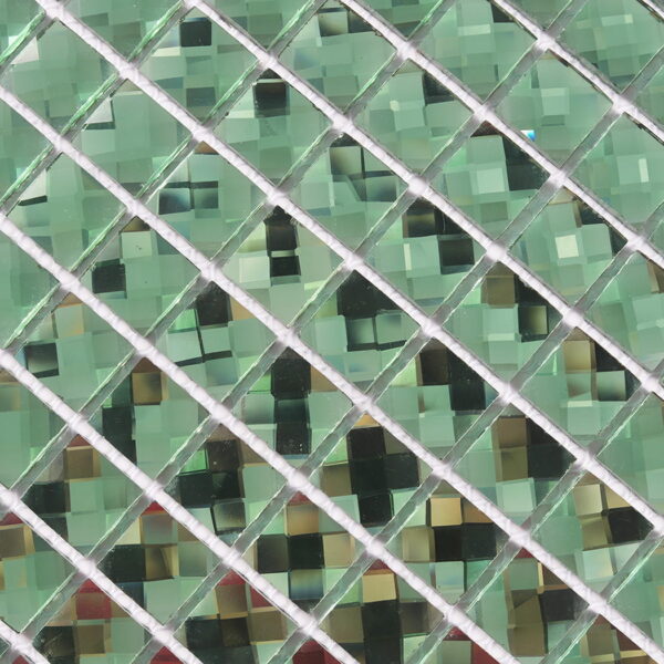 Luxury Green Beveled Mirror Glass Mosaic Wall Tile