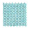 Mint Green Iridescent Round Glass Mosaic Turquoise Swimming Pool Tiles