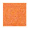 Orange Peach Square Glass Mosaic Tile for Bathroom Wall and Backsplash