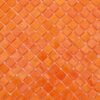 Orange Peach Square Glass Mosaic Tile for Bathroom Wall and Backsplash
