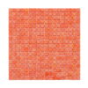 Orange Square Glass Mosaic Pool Tile