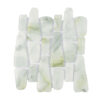 pale-green-irregular-glass-mosaic-tile-sheet Biophilic Light Green Pebble Glass Mosaic Modern Floor Tile