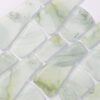 pale-green-irregular-glass-mosaic-tile-surface Biophilic Light Green Pebble Glass Mosaic Modern Floor Tile