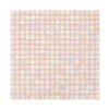 Pink Iridescent Square Glass Wall Tile Shower and Backsplash Mosaic