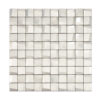 pure-silver-3d-square-metal-mosaic-sheet Small Brushed Silver 3D Stainless Steel Mosaic Tiles