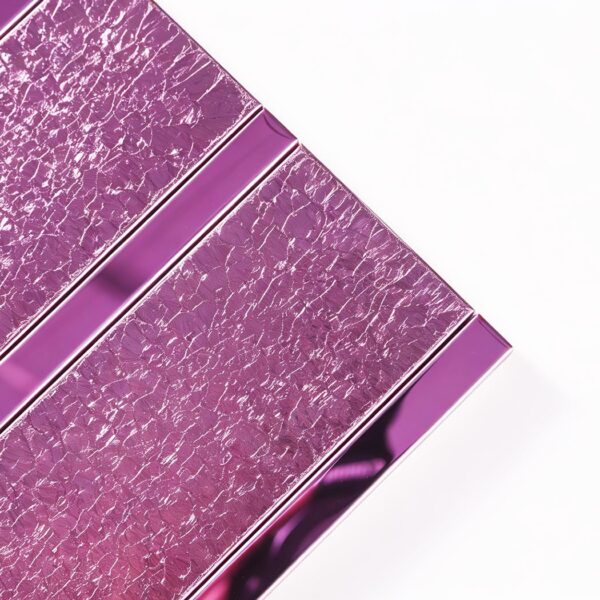 purple-glitter-vertical-stacked-mosaic-tile-close-up Luxury Purple Vertical Stacked Metal Bathroom Bar Tile