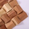 pyramid-wood-tile-corner-view 3D Pyramid Natural Wood Mosaic Tile for Accent Walls