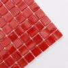 Red Square Glass Mosaic Backsplash Wall Floor Tile