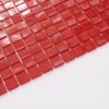 Red Square Glass Mosaic Backsplash Wall Floor Tile