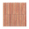 red-travertine-rod-mosaic-tile-front-view Red Travertine Fluted Rod Stacked Mosaic Tile
