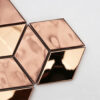 rose-gold-diamond-metal-mosaic-tile-close-up Rose Gold Stainless Steel Diamond Wall Mosaic for Contemporary Shower and Living Hall Tiles